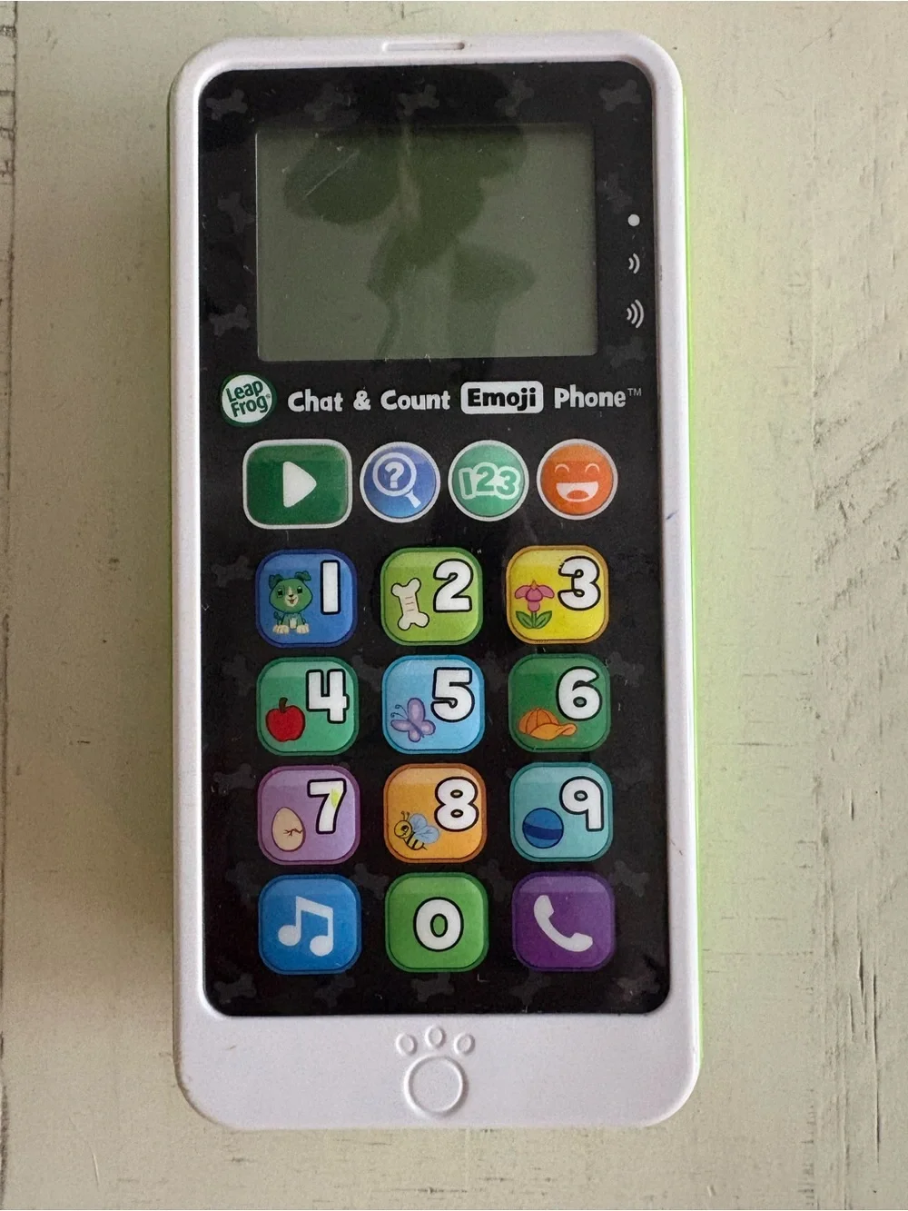 LeapFrog Chat & Count Emoji Phone - White with Green Accents